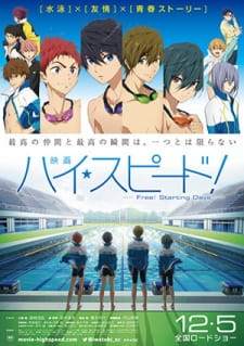 High☆Speed! Movie: Free! Starting Days animación