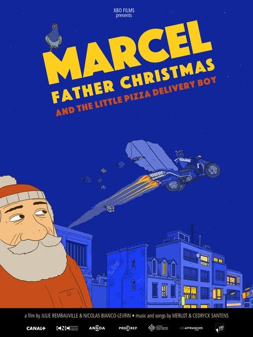 Marcel, Father Christmas (and the little pizza delivery boy) animación